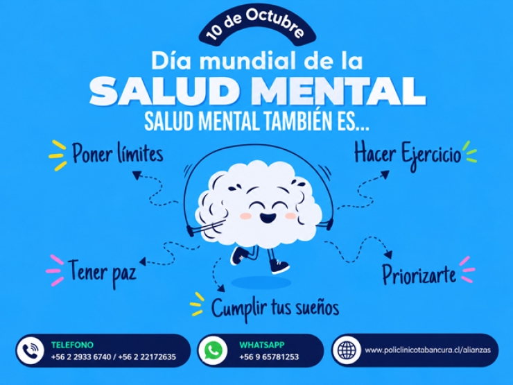 ¡Se acerca el 10 de Octubre! : Día Mundial de la Salud Mental