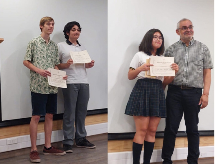 Catalina y Emilio López Brillan en la Final Nacional de Debate Escolar, Obteniendo el 6° y 7° Lugar en la Mención de Mejor Orador